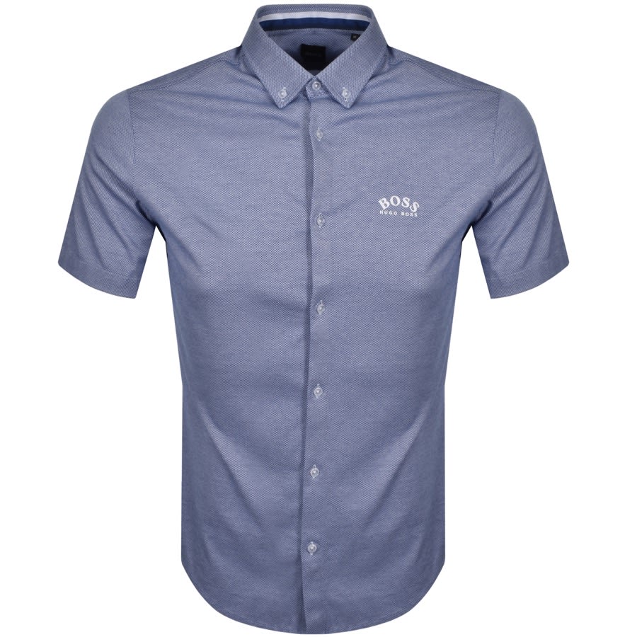 Alternative Image for ProductBOSS Biada R Short Sleeved Shirt Blue1